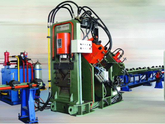 YJX 型数控角钢冲孔打字剪切生产线