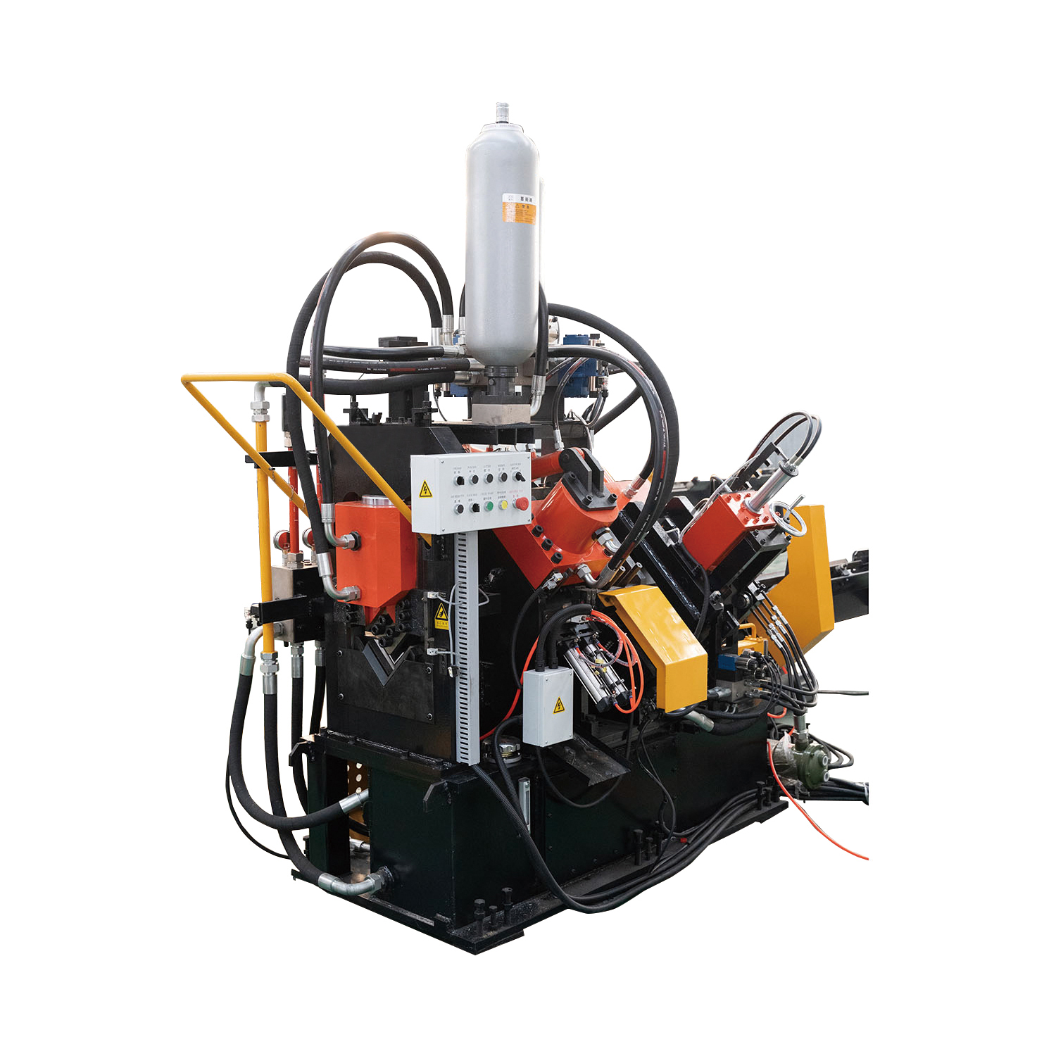 YJX-1612新型高速数控角钢冲孔打字剪切生产线